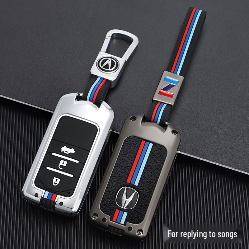 Acura CDX MDX RDX ZDX ILX RLX Key Fob Metal Case with Buckle