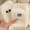 5pcs Cartoon Eyes Mink Plush Socks Women Girls Autumn Winter Thickened Warm Stocking Cold-proof Home Floor Sleeping Socks