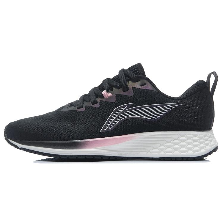 New LiNing Red Hare 4 Low Top Running Shoes Women's Black White ARMR004-5