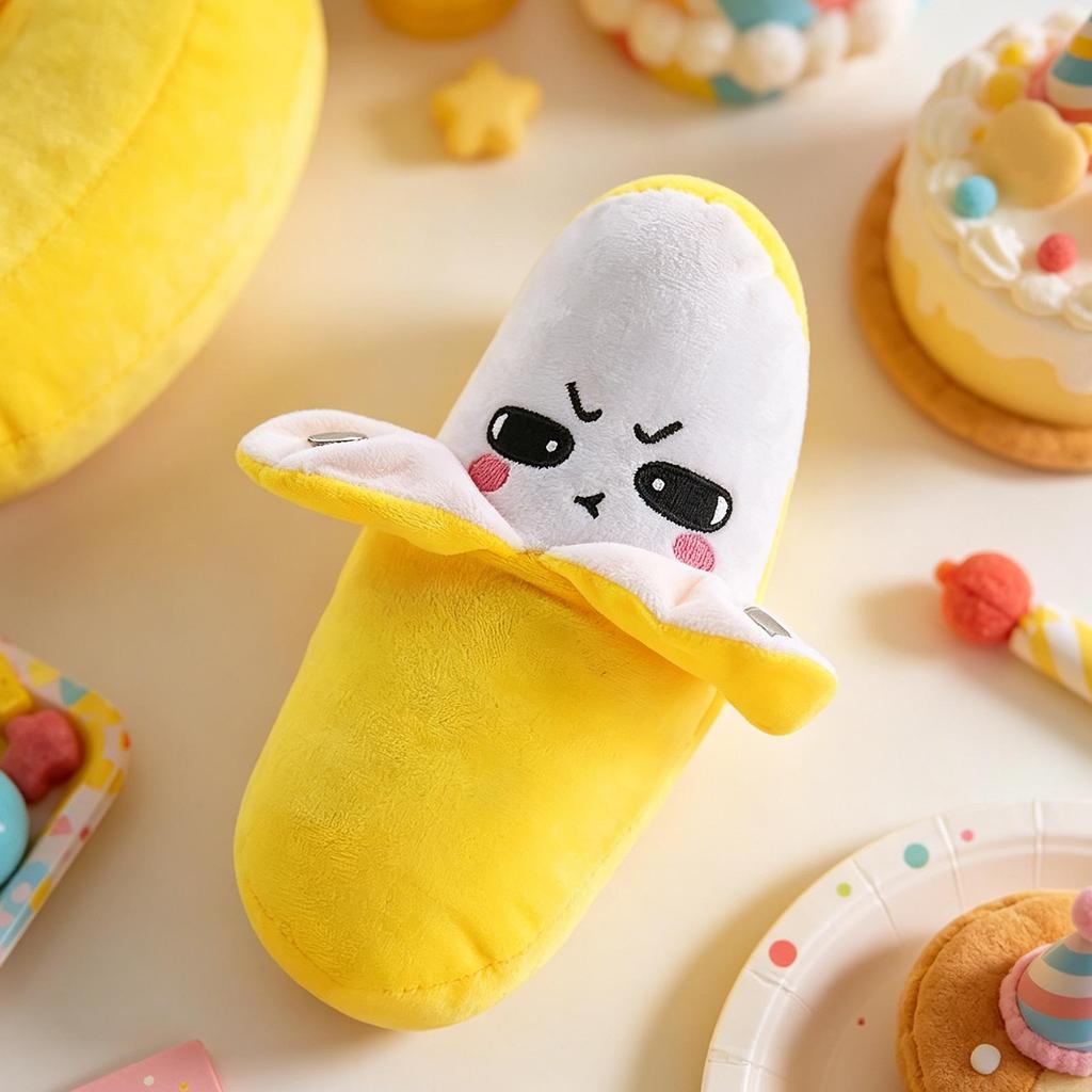 Soft Interactive Touch Sensing Banana Plush Toy 16x10x7cm Kids Musical Sound Piano Toy Vivid Simulation Banana Play Toy