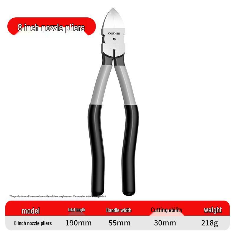 Industrial Grade Angled Cutters: High Hardness Offset Thin Jaw Pliers for Electricians and Electronic Models
