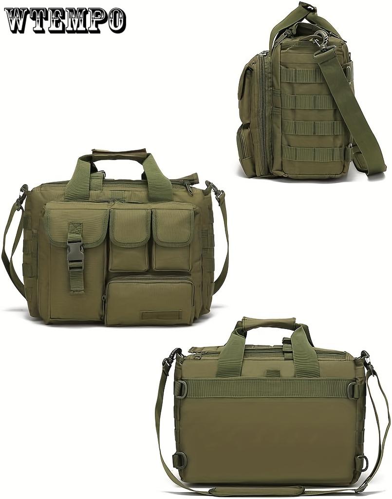 Taktická brašna, 15palcová pánská taška přes rameno Vojenská brašna pro muže Vojenská taška na notebook Taška přes rameno