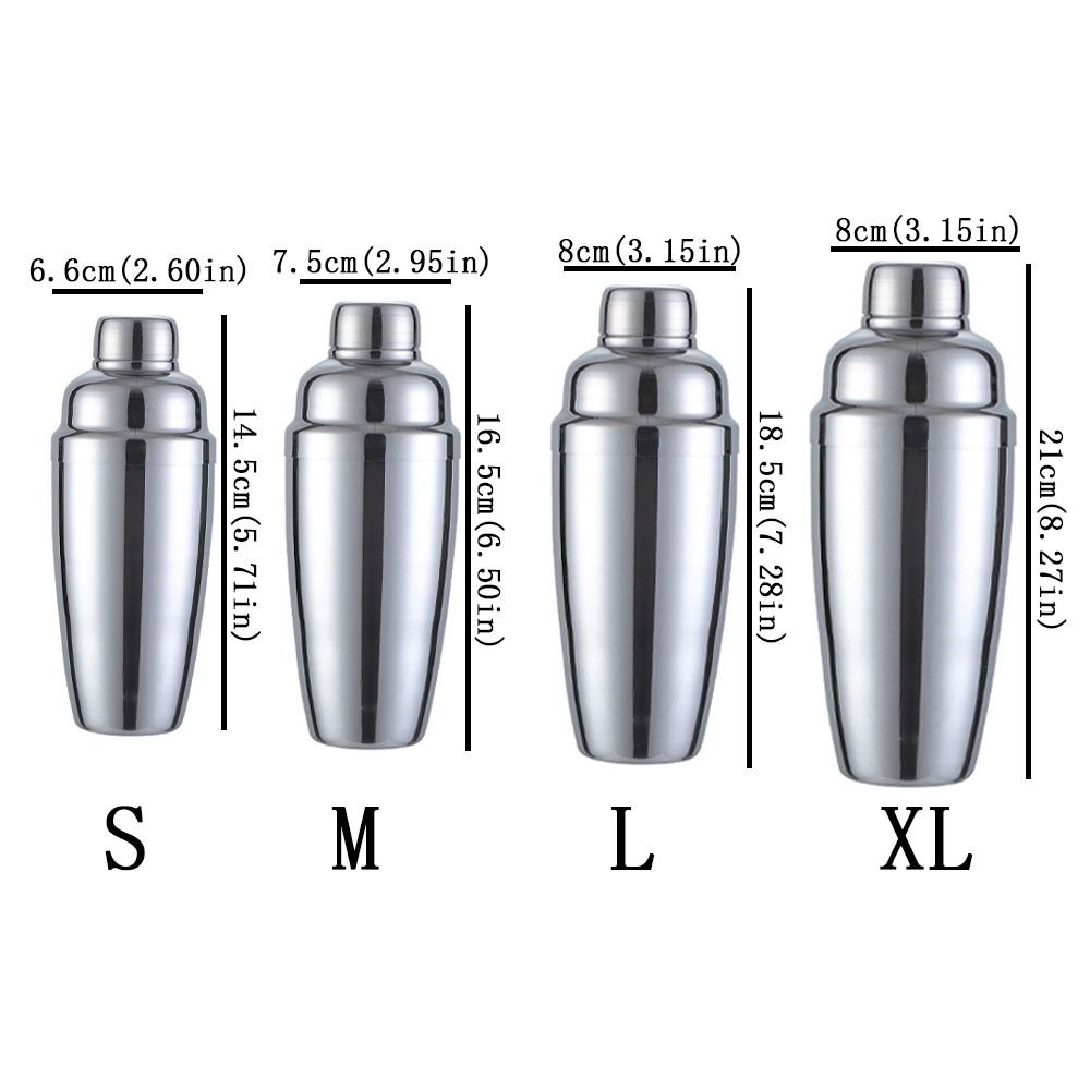 250/350/550/750ml Cocktail Wobble Cup Stainless Steel Leakproof Whiskey Wobble Cup 3 Section Heavy Duty Bartending Tools Beach