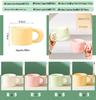 High-Value Ceramic Macaron Coffee Mug - Large Capacity Cup, Perfect Holiday Gift for Couples