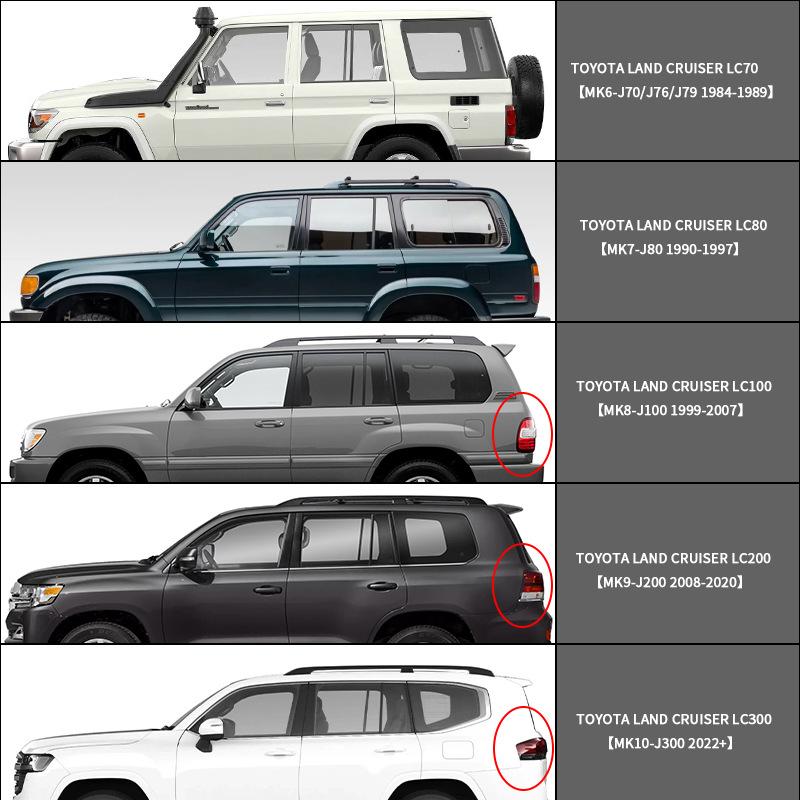 For Toyota LAND CRUISER LC80 MK7 J80 1990-1997 Window Visor Vent Shades Ventvisor Wind Deflectors Visors Rain Guard Shades