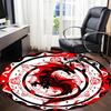 1pc Dragon Mandala Office Round Area Rug, Under Office Chairs Bedroom Living Room Home Decor, Room Deco, Available in Various Sizes