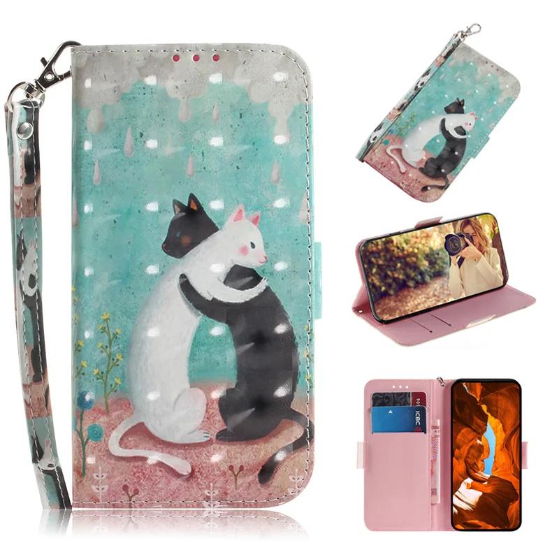Étui Magnétique à Rabat en Cuir Peint pour Samsung Galaxy NOTE 8 9 10 Lite PLUS 20 20 Ultra Xcover 7 Quantum 2 Xcover 5 Housse de Téléphone