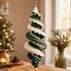 Handmade Gifts for Friends And Family Christmas Ornament Crochet Kit, DIY Spiral Tree Starter Xmas Easy Craft Kits Adults Kit Holiday Home Decoration,