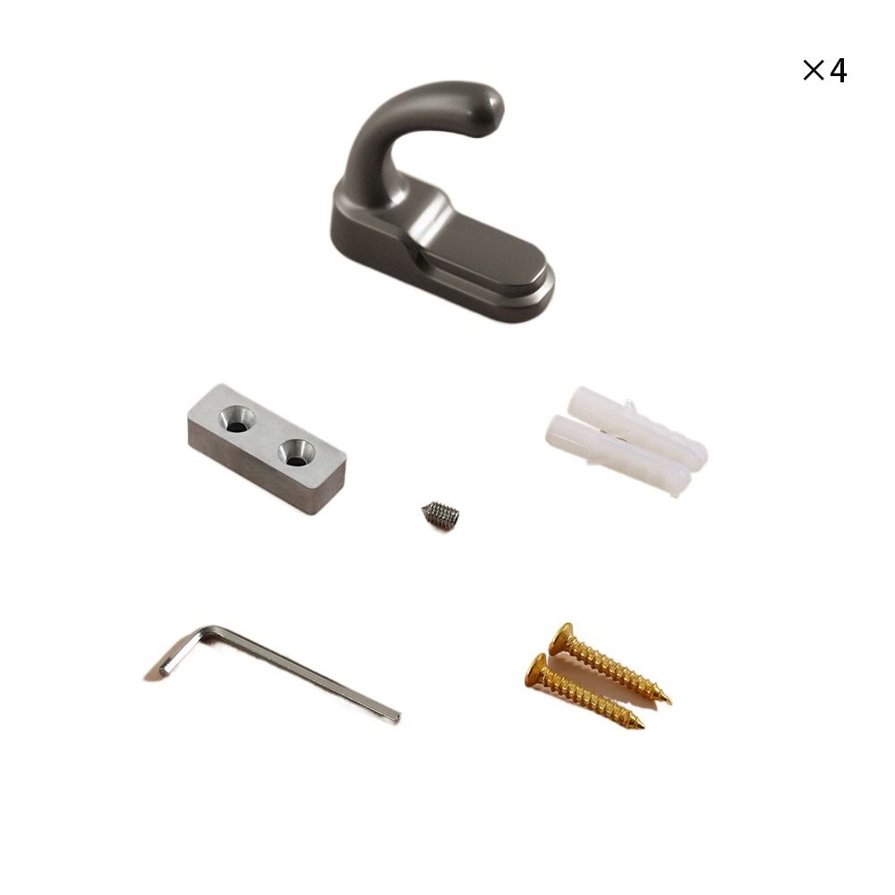 

4 шт. настенные крючки для одежды, крючки для ключей из цинкового сплава, крючки для полотенец для спальни, кухни, гаража