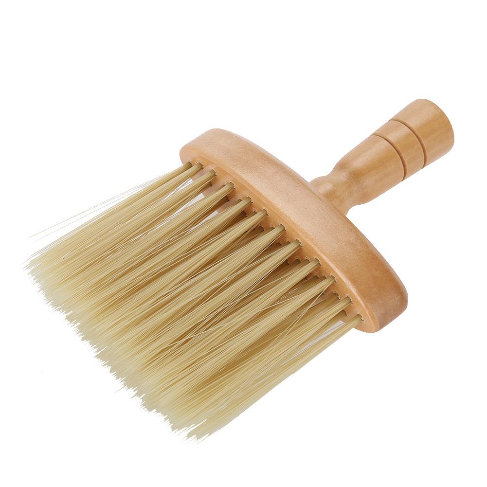Neck Face Duster Brush Salon Hair Cleaning Wooden Sweep Brush Hair Cut Hairdressing Tool