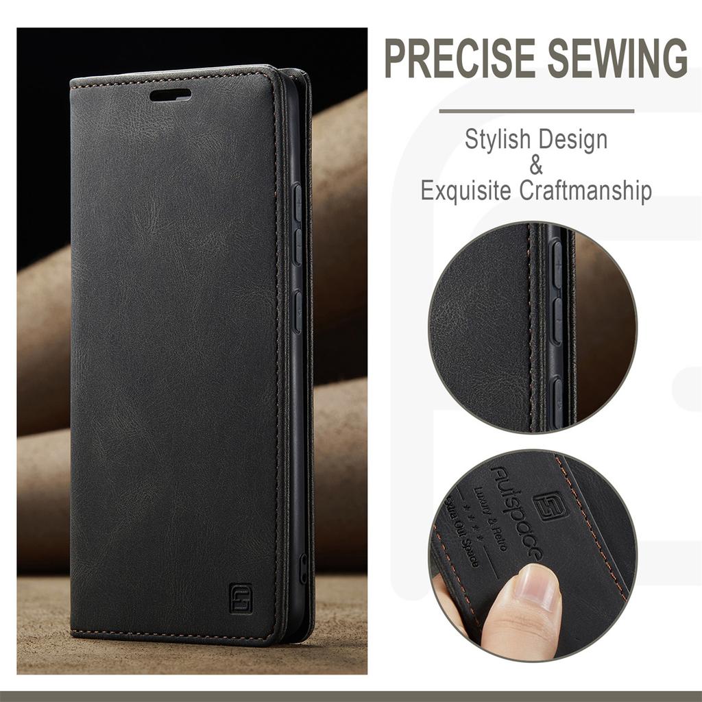 Premium Vintage Leather Wallet Case for Samsung Galaxy A36 - RFID Protection Flip Cover with Card Slots, Shockproof Retro Style (4 Colors)