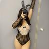 Large Size Sex Clothes Sexy Mesh Flirting Perspective Couple Fun Clothes Bunny Uniform Set