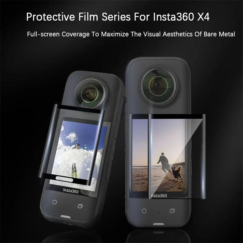 Full Coverage Protective Film for Insta360 X4 Camera Accessories Screen Protector for Insta 360 X4 Anti-scratch Film(Not Glass)