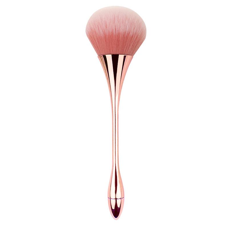 Extra Large Soft Bristle Powder Brush for Nail Dust & Blush with Small Waist Design