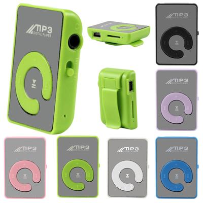 Mp3 Player Portátil Mini Clip Music Player Suporta Cartão TF Moda Esportes Áudio Player Padrão Flor Estudante Walkman
