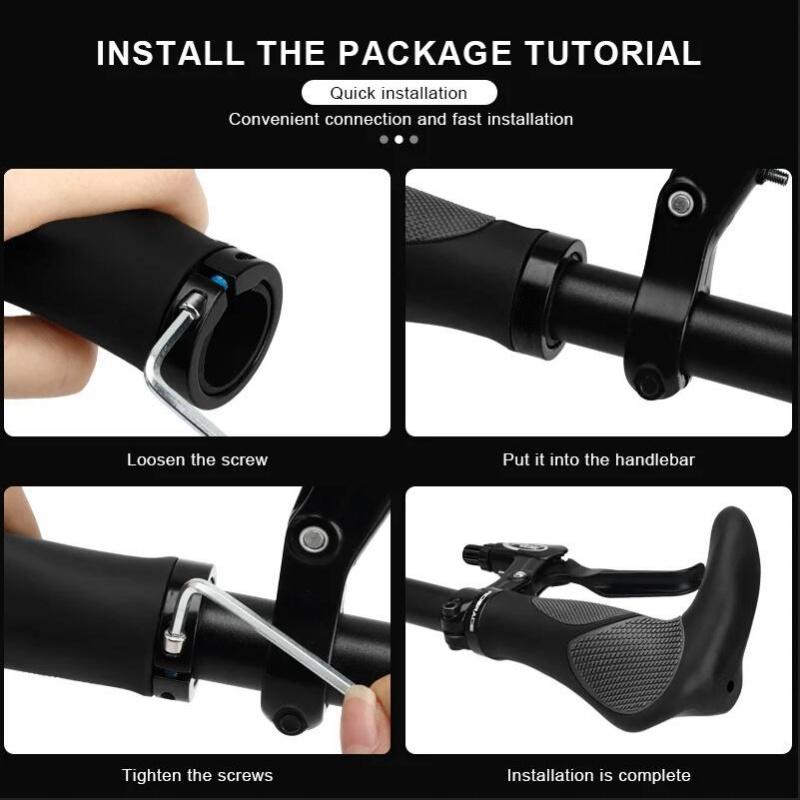 Bicycle Grips Comfy TPR Rubber MTB Cycling Ergonomic Soft Lock Mountain Bike Handlebar Casing Sheath Shock Absorption Hand Grips