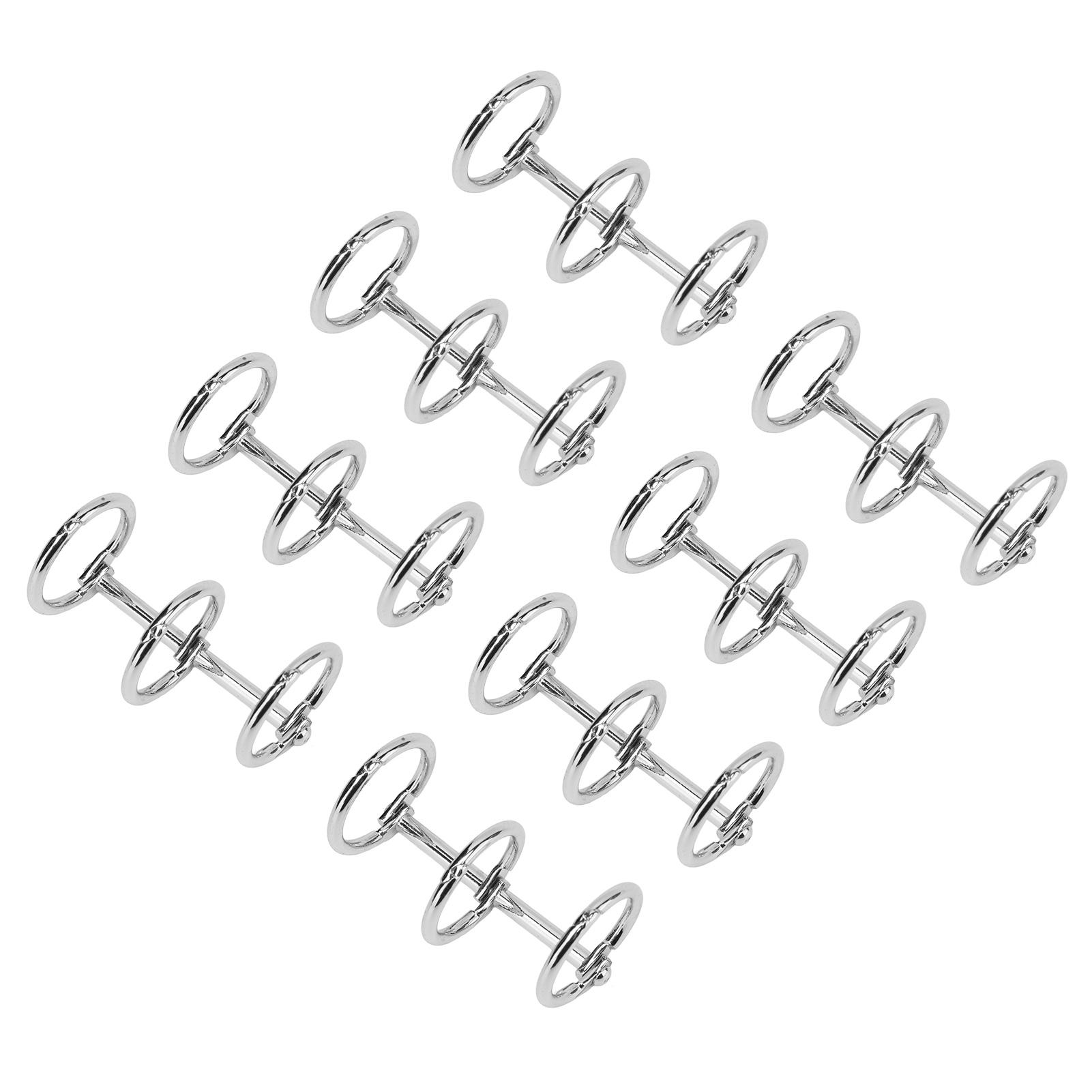 

Кольца для переплета многоразовые 3 отверстия гальванизированный металл сделай сам ручная работа счет бумага свободные листы переплет серебряный