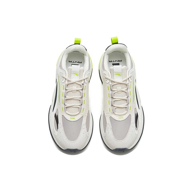 New Anta Millennium 5.0 Lightweight And Wear resistant Low Top Sports Casual Shoes Men's White Gray 112248890-1