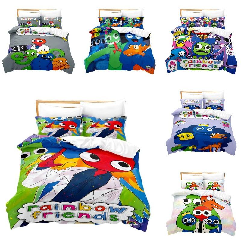 Adorable Rainbow Friends Duvet Cover Set Add Some Charm To Your Room