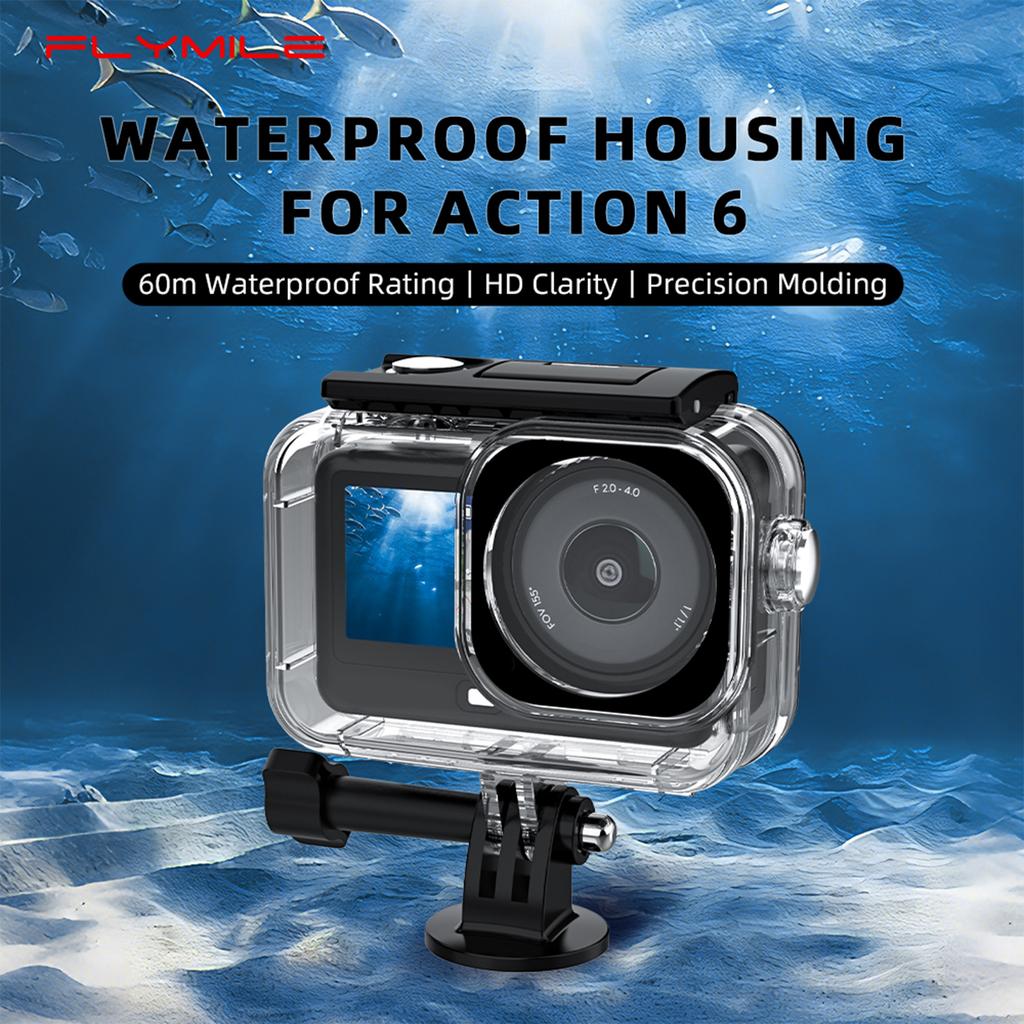 Dive Case for DJI OSMO Action 6 Underwater Diving Housing Protective Case Diving Shell for DJI OSMO Action 6 Camera Accessories