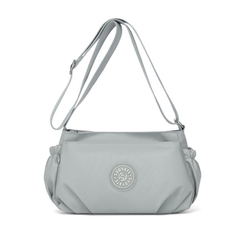 

Women s bag summer new nylon cloth bag pleated shoulder bag trend mother crossbody mobile phone small square bag