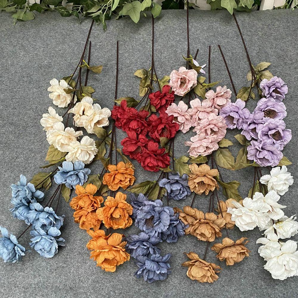 

Декор Свадебные аксессуары «сделай сам» Украшение вечеринки Искусственный цветок Поддельный цветок Пион Цветочный букет