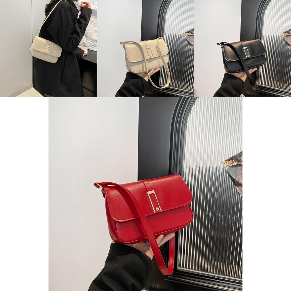 Stylish Minimalist Commute Shoulder Bag For Women In Elegant Black Brown And White Colors