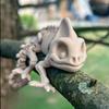 Skeleton Chameleon Decor Chameleon Craft Skeleton Decor Creative Chameleon Bone Figurine Tabletop Chameleon Skeleton Statue For