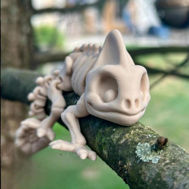 Skeleton Chameleon Decor Chameleon Craft Skeleton Decor Creative Chameleon Bone Figurine Tabletop Chameleon Skeleton Statue For