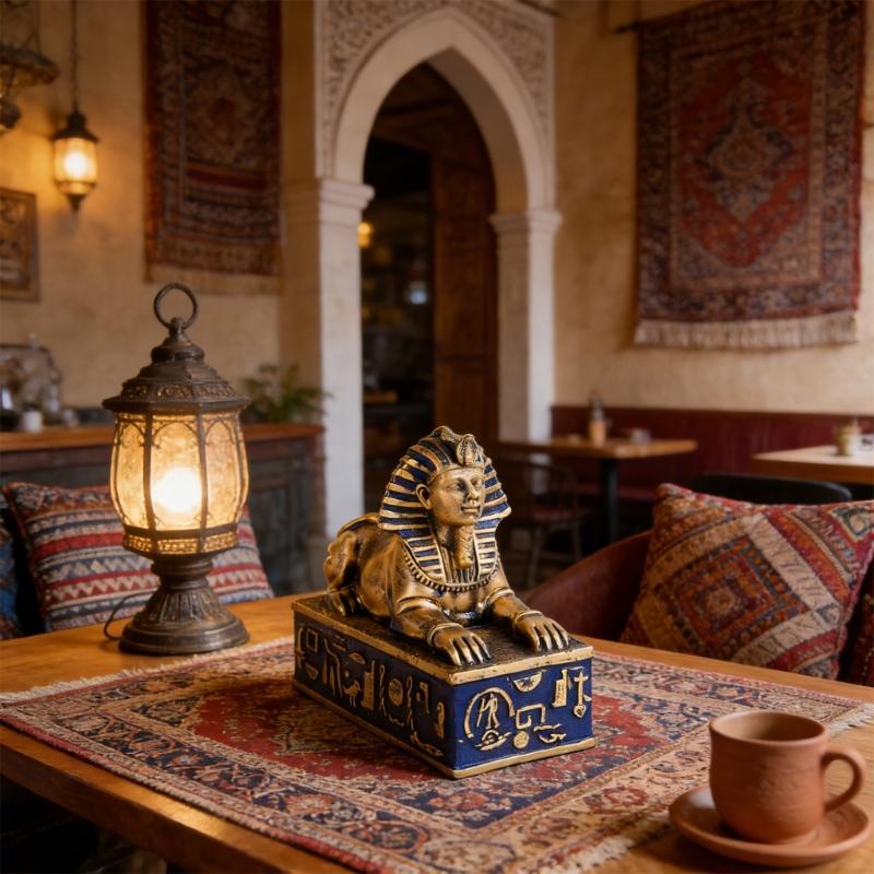 Egyptians Styles Sphinx Statue Figurines Resin Sphinx Figurines Decorative Objects Table Centerpieces for Home Decorations