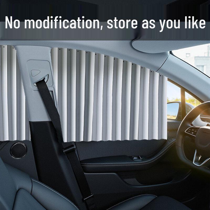 Magnetic Car Window Sunshade Curtain for Rear Seat Privacy