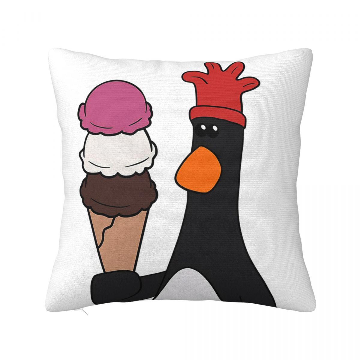 Feathers McGraw - Kitchen Spatula Square Pillowcase Cushion Cover Pillow Case Throw Pillow Cover for Home Sofa Living Room 12x12Inch