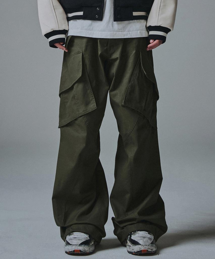 NOT4NERD Ripstop Flare Fit Cargo Pants - Khaki