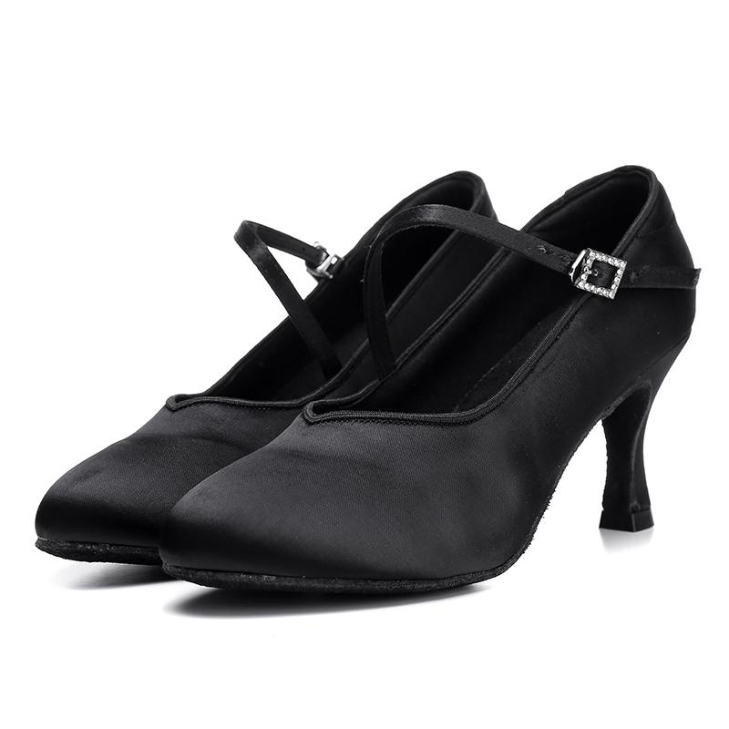 Tango Salsa Latin Dance Shoes for Girls Women Ballroom Dance Paty Social Dancing Shoes High Heel 7cm