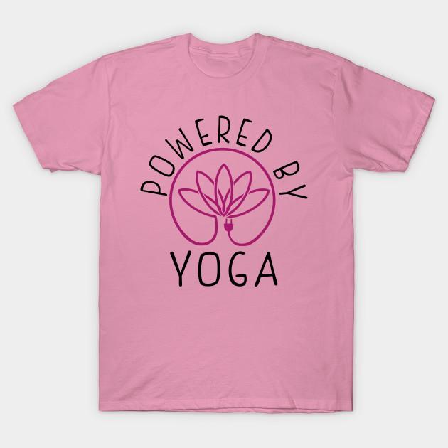 T Shirt Women Yoga Lover Gift Powered By Yoga Harajuku Print Kawaii Tshirt Summer Short Sleeve Female T-Shirt Top Tee