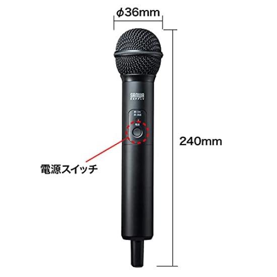 Sanwa Supply Wireless Microphone (for MM-SPAMP8) MM-SPHMW5
