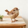 Yousheng Felt Bird Sculpture Handmade Wool Songbirds Figure Realistic Wildlife-Inspired Design Soft Layered Feathers Decorative Figurine