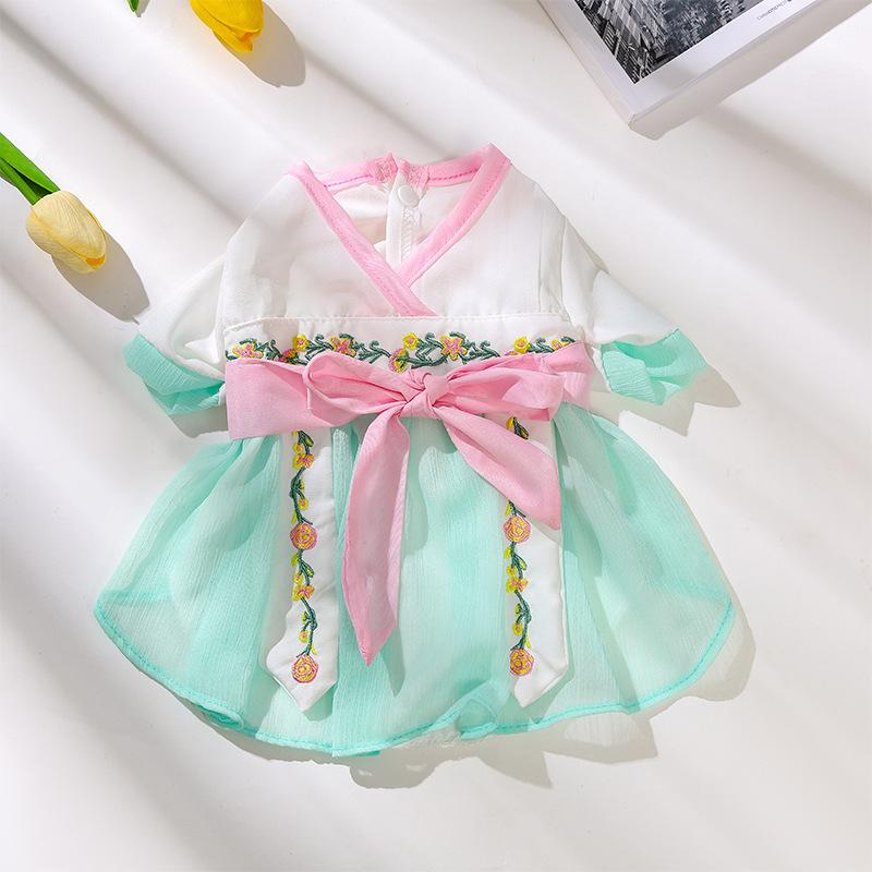 

Роскошная одежда для собак Платье для собак с подсолнухом Летние костюмы Юбка для собак с бантом и кружевом Одежда для котят Чихуахуа Бишон Одежда для щенков S