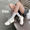 6 Age-reducing Stars Are Old and Polished Women's Shoes Are Casual and Versatile, and the Inner Height of the Board Shoes Increases.