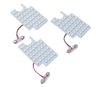 Toyota LED Room 6000K Compatible with Hiace 200 Series Custom Aftermarket Lamp, White, 3-Piece Set, (1st, 2nd, 3rd, 4th, 5th, DX), Parts,