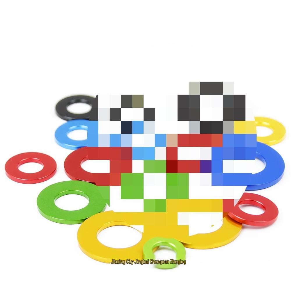 7075 Aluminum Alloy Anodized Round Washer, M3-M10, Decorative & Thickened.