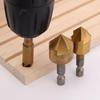 6-19mm 1/4" Hex Shank Drills Bits High Carbon Steel Chamfer Tools Deburring Cutter for Metal Wood Plastic Countersink Bit Kits