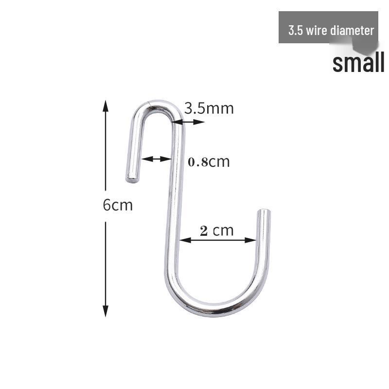 

Многоцелевые хромированные S-образные подвесные крючки для кухни, ванной комнаты и хранения одежды