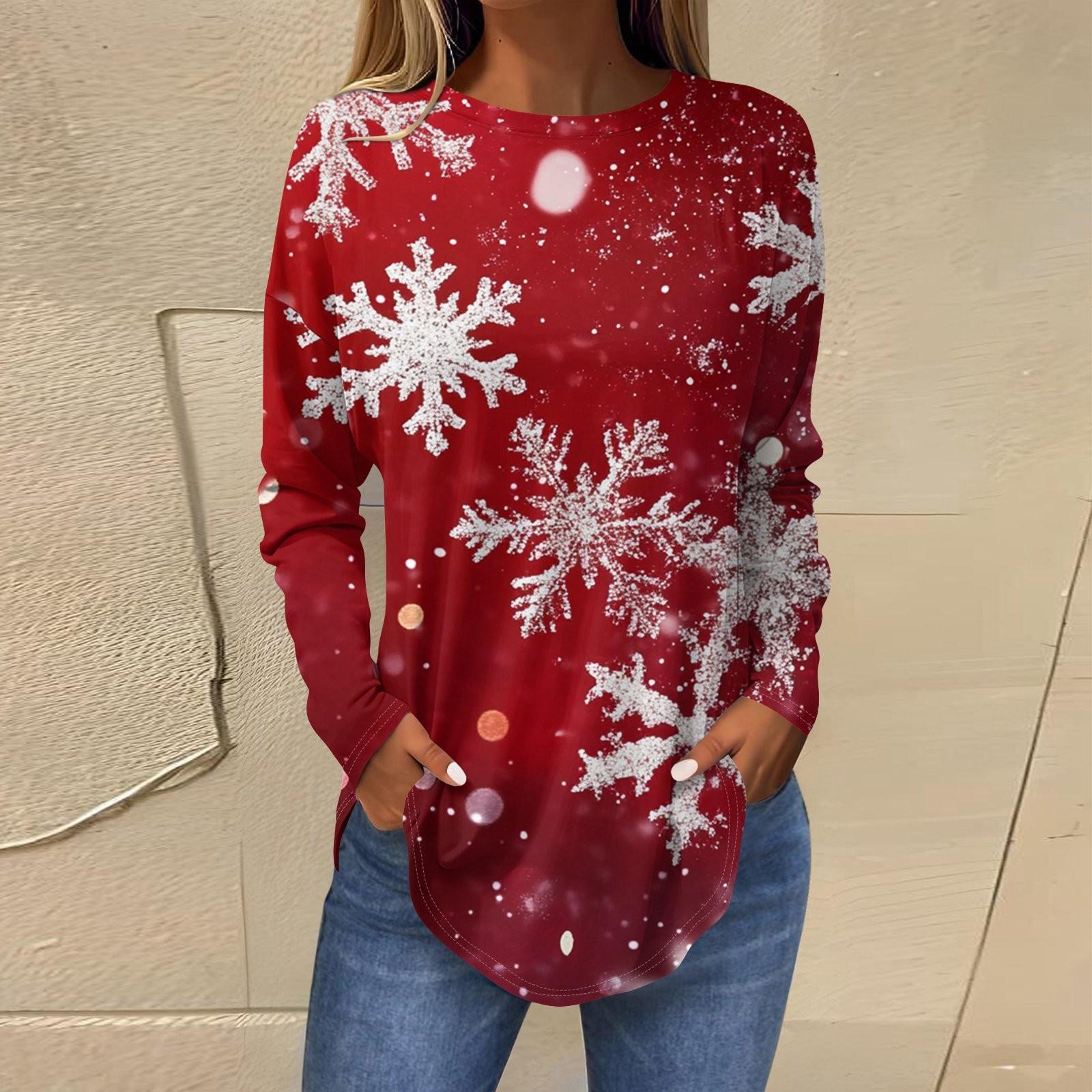 Женские свободные топы с круглым вырезом и капюшоном с длинными рукавами — фото 4