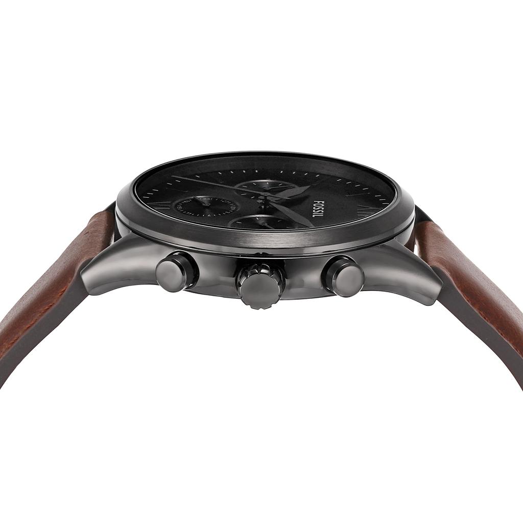 FENMORE Multifunction Brown Leather Watch