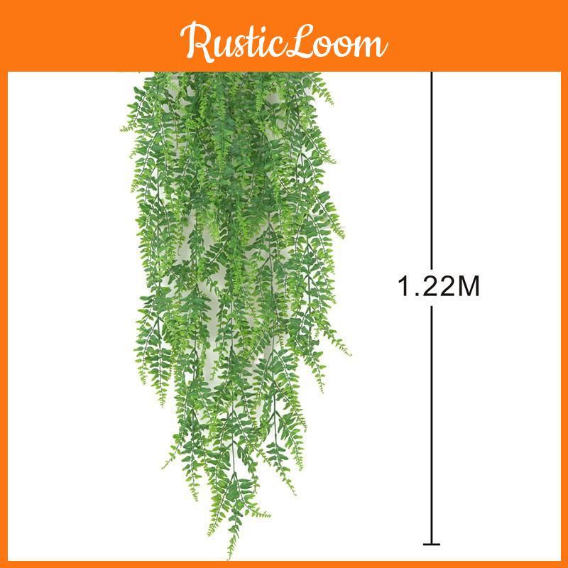 Artificial Green Grass Wall Art 122cm Large Decorative Hanging For Indoor Garden Display