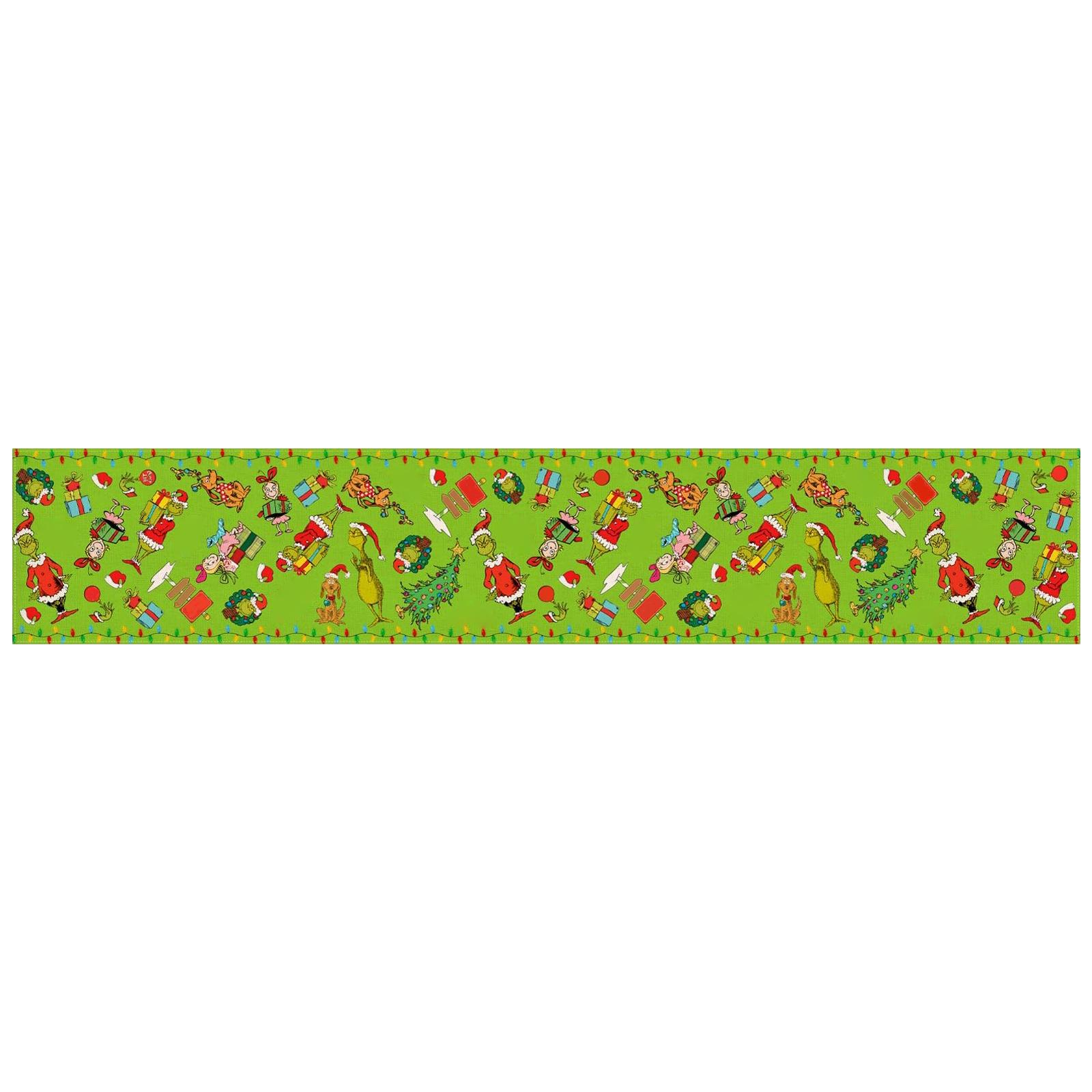 

Christmas Tablecloth For Family Party/Christmas Dinner Table Decoration Cloth With Christmas Elements One Size