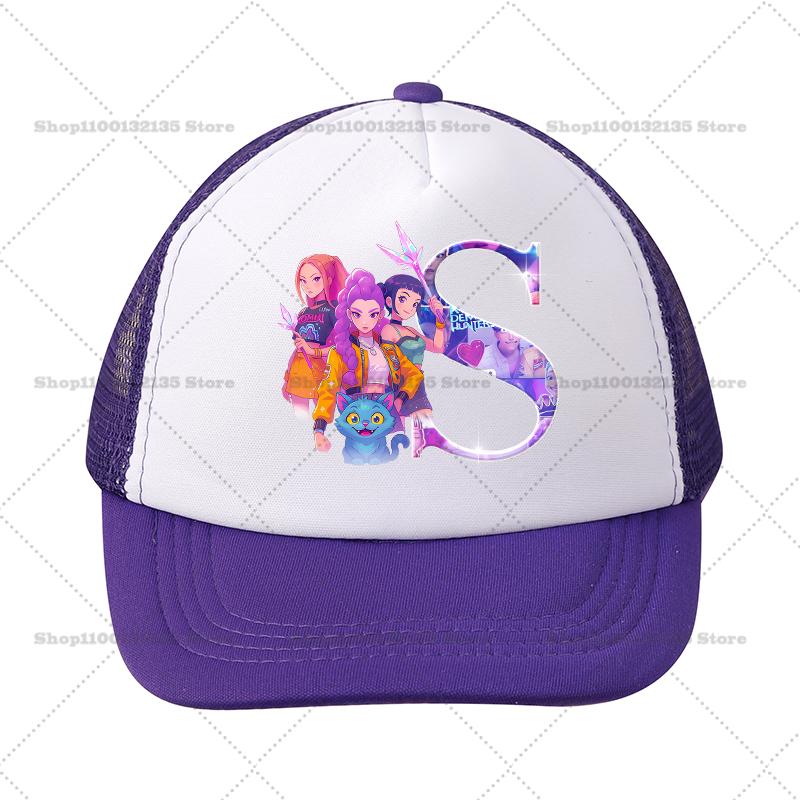 

26letters Kpop Demon Hunters Girl Baseball Cap Kawaii Sun Hat Parent Child Couple Casual Outdoor Hats Peaked Cap Birthday Gift adult