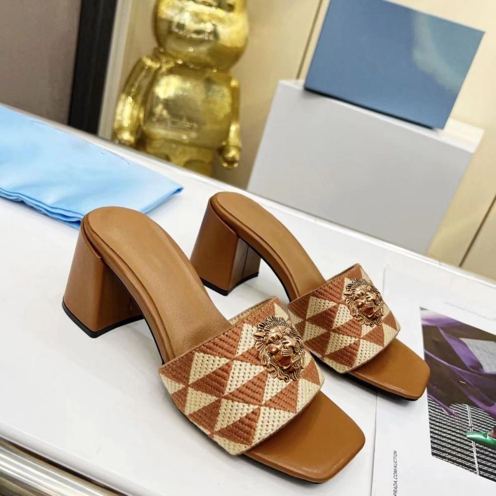 Mode High-End Diamant Damen Hausschuhe, Fischmaul hinten hohl Löwe coole Hausschuhe, Strass Hausschuhe Kette Tasche Set T36