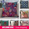 Indonesia Batik Design Cushion Cover Soft Plush Fabric Double-Sided Printed Sofa Cushion Cover For All Seasons Home Decor Gift